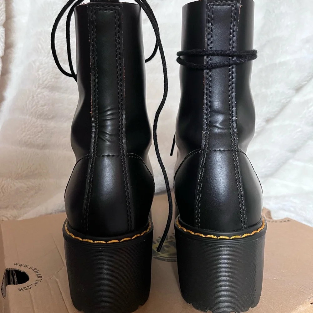 Dr. Martens Leona Boot, Color Black, Size US 8, Only Worn Once. - Picture 4 of 13